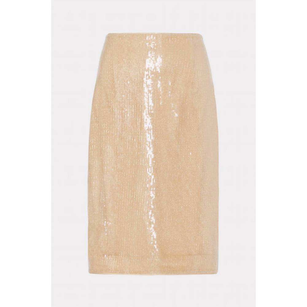 NEW MILLY adley sequin skirt in gold